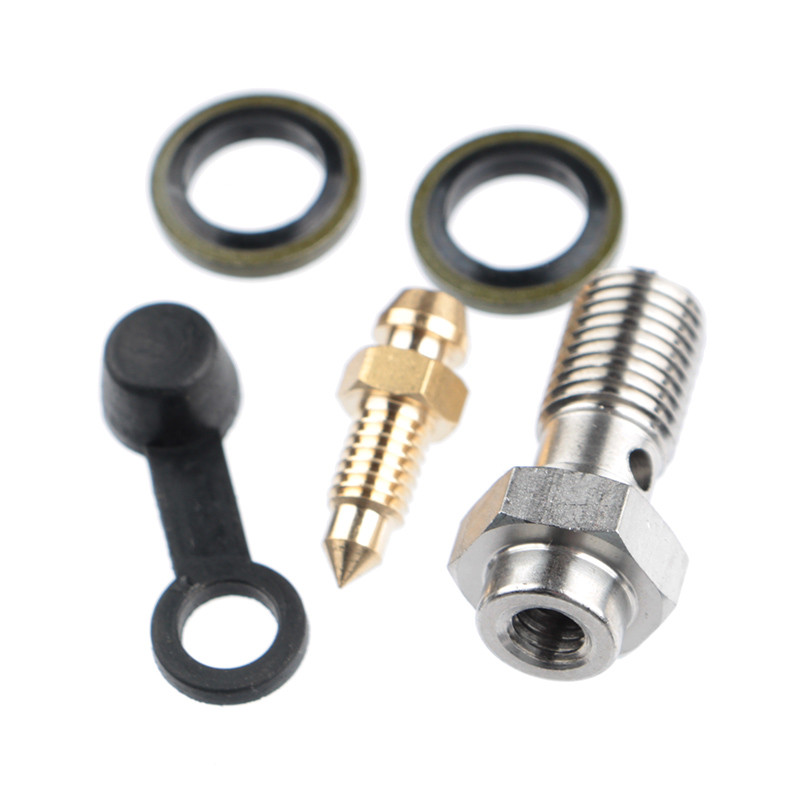 Etrier de frână pentru motociclete șurub banjo șurub de purjare niplu M10X1.0mm/1.25mm 304 din oțel inoxidabil pentru Honda Yamaha Kawasaki Suzuki