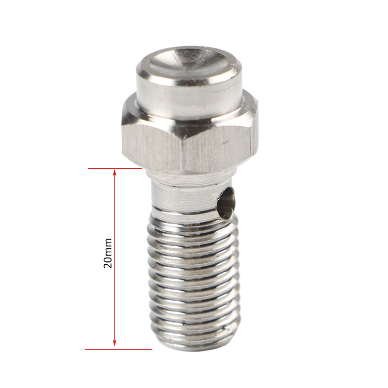 Etrier de frână pentru motociclete șurub banjo șurub de purjare niplu M10X1.0mm/1.25mm 304 din oțel inoxidabil pentru Honda Yamaha Kawasaki Suzuki