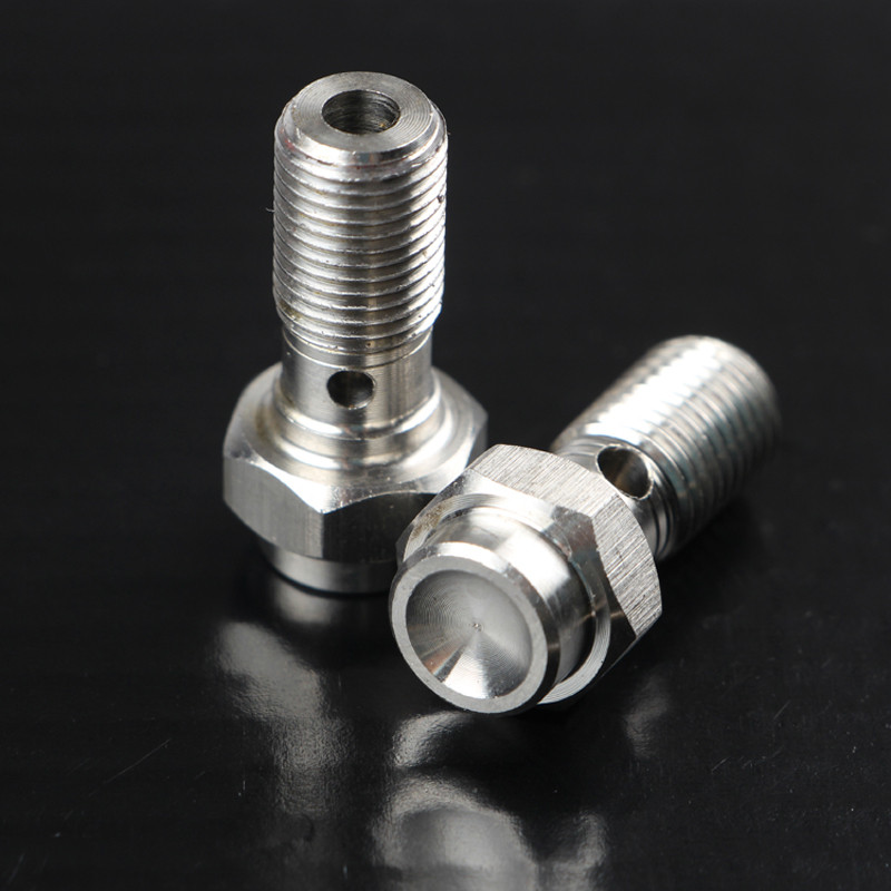 Etrier de frână pentru motociclete șurub banjo șurub de purjare niplu M10X1.0mm/1.25mm 304 din oțel inoxidabil pentru Honda Yamaha Kawasaki Suzuki