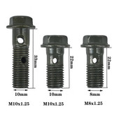 M10 * 1,25 bremžu galvenā cilindra eļļas šļūtenes skrūve Banjo skrūve Motocikla universālās caurules caurules Skrūves Skrūves M10 * 22 * 1,25 M10 * 32 * 1,25