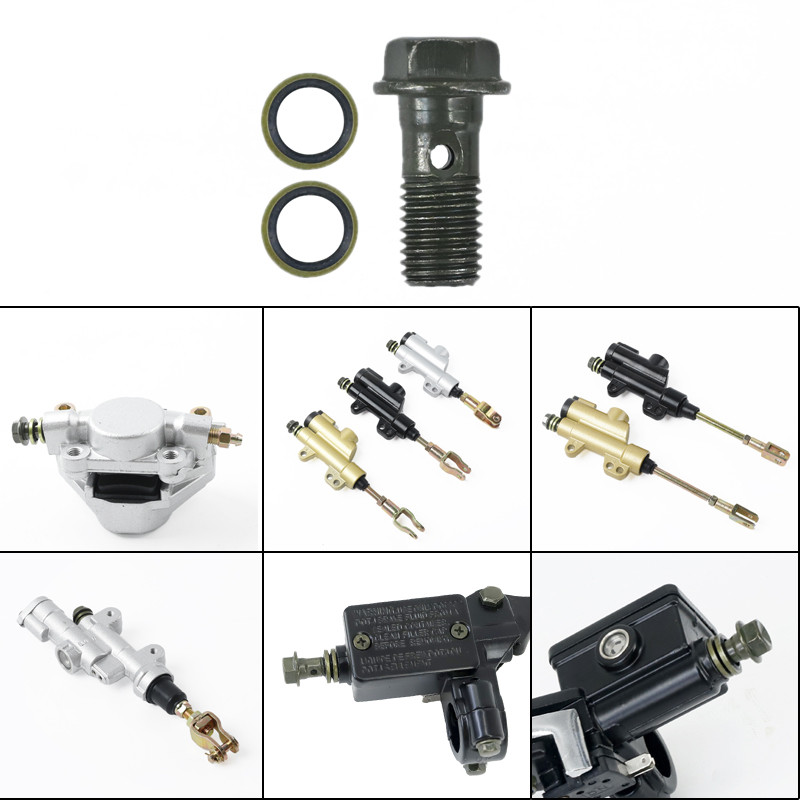 M10 * 1,25 stabdžių pagrindinio cilindro alyvos žarnos varžtas Banjo varžtas motociklo universalaus vamzdžio vamzdžių varžtai Varžtai M10 * 22 * 1,25 M10 * 32 * 1,25