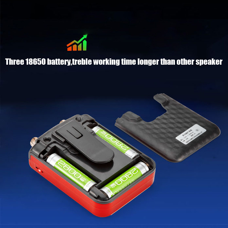 10 W suure võimsusega Bluetoothi megafoni kõlar FM\TF\USB helisalvestusfunktsiooni tugi Kõrvaklappide tugi 3 18650 laetav aku