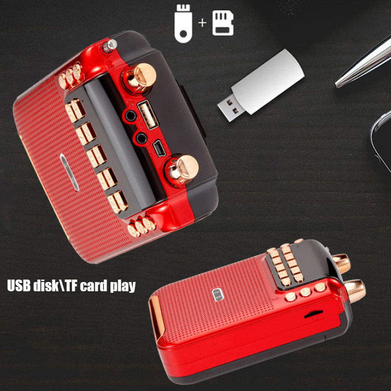 10 W suure võimsusega Bluetoothi megafoni kõlar FM\TF\USB helisalvestusfunktsiooni tugi Kõrvaklappide tugi 3 18650 laetav aku