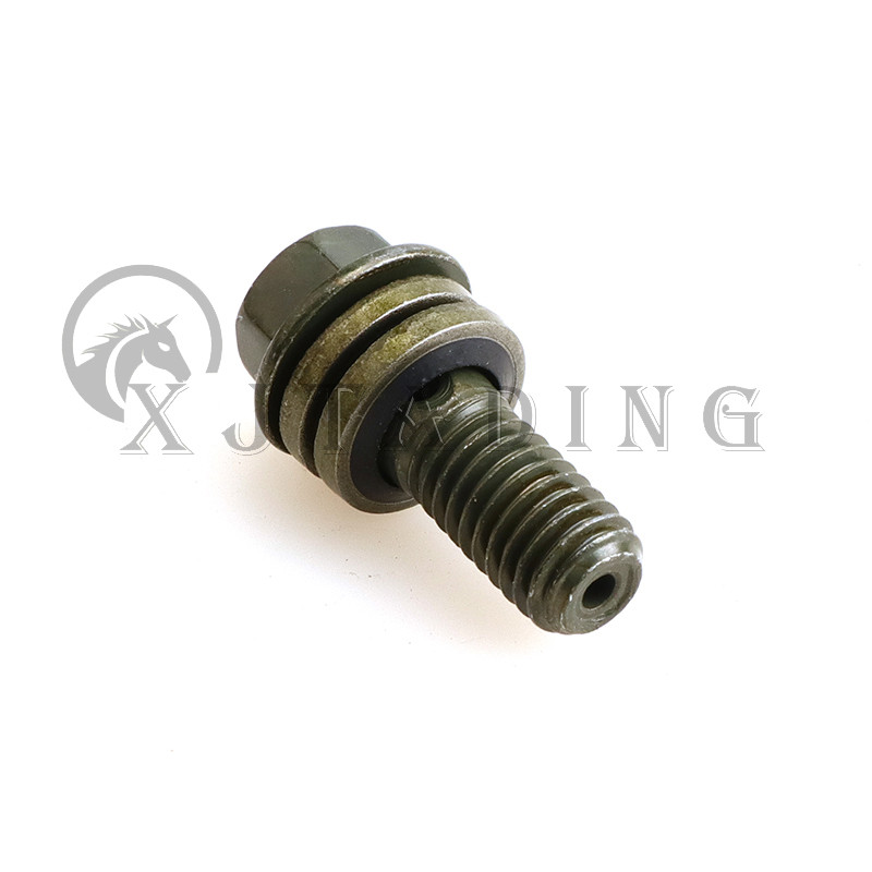 Universalus M8/M10x1.25 stabdžių pagrindinio cilindro alyvos žarnos varžtas, skirtas Honda Yamaha Suzuki motociklo keturračio karto jungties galas