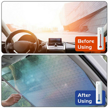 Автомобилен сенник Слънцезащитна козирка Автоматично прибиращо се предно стъкло Слънчева защита Прозорец Капаци Интериор UV-защитни завеси