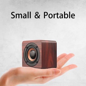 Ηχεία Bluetooth Handy Portable Sound Box Ασύρματο ηχείο Τηλέφωνο Ξύλινο Υψηλής ισχύος Υπαίθριο Υπογούφερ αναπαραγωγής μουσικής