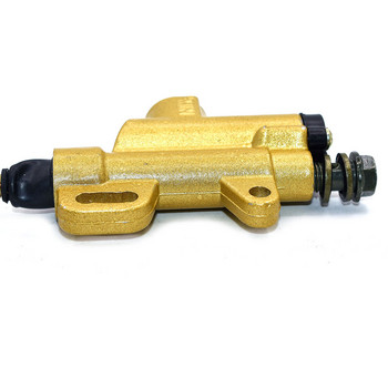 10mm ασπρόμαυρο και χρυσό REAR PIT DIRT BIKE ATV HYDRAULIC BRAKE MASTER CYLINDER 110cc 125cc 140cc 150cc PITBIKE