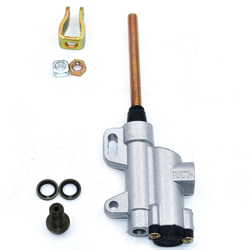 10 mm juodos, baltos ir auksinės spalvos GALINĖS DARBĖS DIRT BIKE ATV HIDRAULINIO STABDŽIO PAGRINDINIS CILINDRAS 110cc 125cc 140cc 150cc PITBIKE