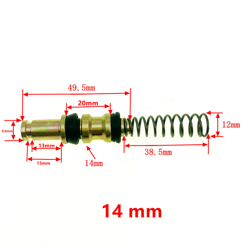 12,7 mm 14 mm 16 mm motociklo sankabos stabdžių siurblys, aukštos kokybės stūmoklio stūmoklio remonto rinkiniai, pagrindinio cilindro stūmokliniai įtaisai