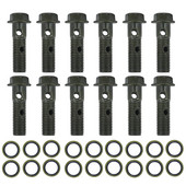 Chromas M10x1,25 dvigubas juostos varžtas motociklo alyvos išleidimo varžtas, ilgas varžtas, skirtas stabdžių apkabos bandžo varžtui arba stabdžių žarnai Caliper Master