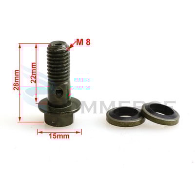 M8/M10x1.25 Cilindru principal de frână șurub furtun ulei șurub banjo șuruburi universale pentru tuburi de tub pentru motocicletă șuruburi pentru capătul conectorului