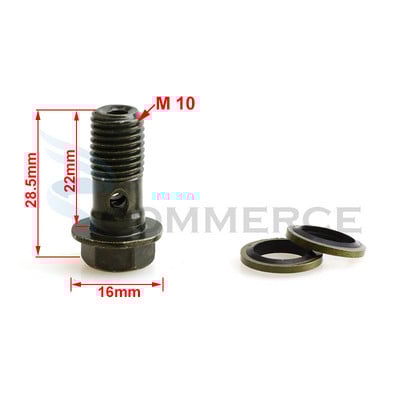 M8/M10x1.25 Cilindru principal de frână șurub furtun ulei șurub banjo șuruburi universale pentru tuburi de tub pentru motocicletă șuruburi pentru capătul conectorului