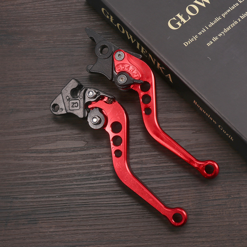 2 buc. Mâner de frână pentru motociclete din aliaj CNC, dimensiune reglabilă, modificarea motocicletei, ambreiaj, manetă de frână cu tambur, universal