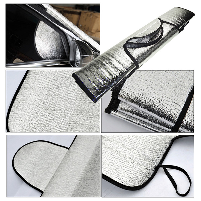 Automobilių langų skėčiai nuo saulės Sulankstomi automobilio sniego dangtelis žieminis priekinis stiklas, lauko vandeniui atsparus anti-UV apsauga Auto priedai