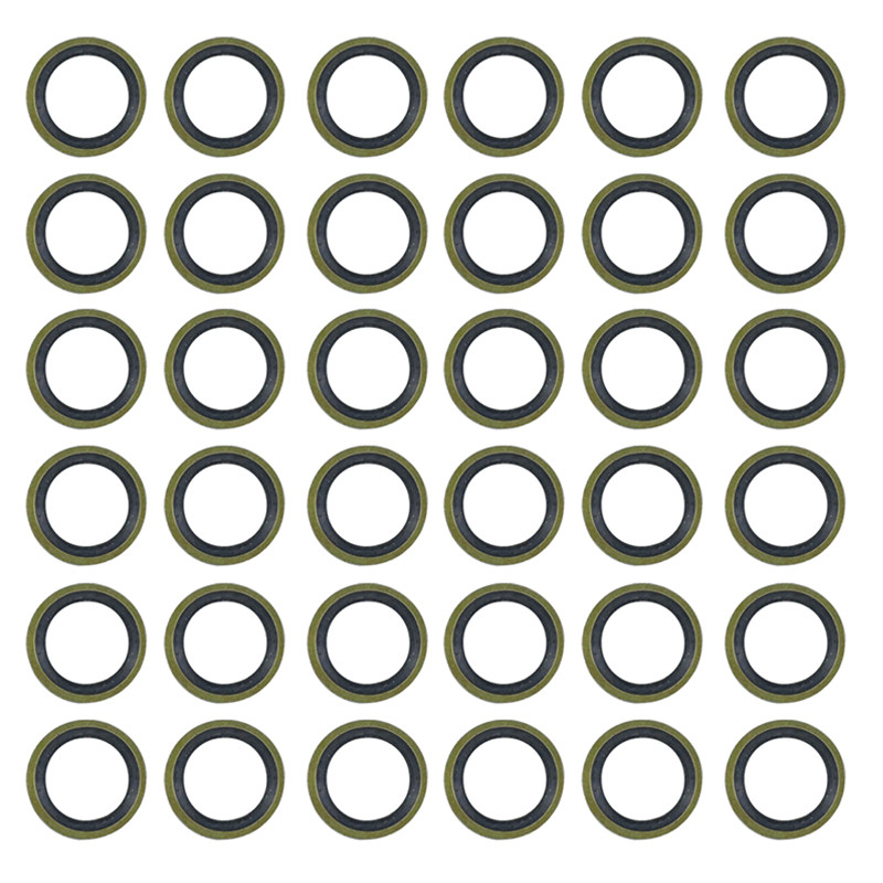 M10 Banjo Bolt alyvos išleidimo varžto sandarinimo poveržlės tarpinės 1 komplektas / 40 vnt motociklo hidraulinės sankabos stabdžių siurblio stabdžių žarnos apkaba