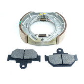 Για Suzuki TU250X Volty Type II 1995-2009 2008 2007 2006 2005 2004 2003 Type C 1996-1997 Μπροστινά τακάκια φρένων & Σετ σιαγόνων πίσω φρένων