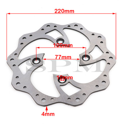 190 mm 220 mm motociklo priekinio / galinio stabdžių disko rotorius, skirtas 110 125 140 150 160 cc SDG Pit Dirt Bike motokroso dalims