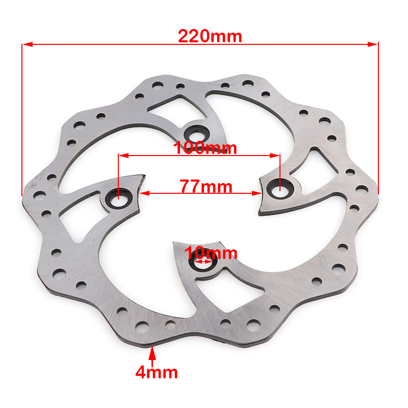 190 mm 220 mm motociklo priekinio / galinio stabdžių disko rotorius, skirtas 110 125 140 150 160 cc SDG Pit Dirt Bike motokroso dalims