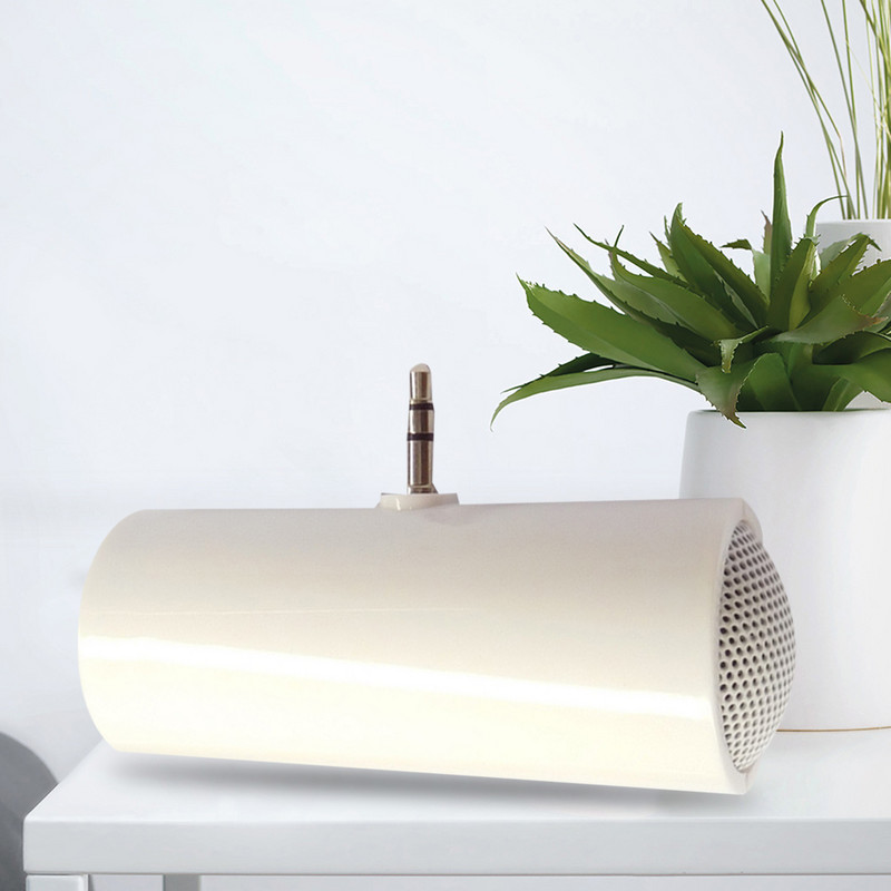 3 5 mm įdėtas stereofoninis telefonas mažas garsiakalbis mobilusis telefonas planšetinis kompiuteris nešiojamasis kompiuteris MP3 muzikos grotuvas garsiakalbis baltas