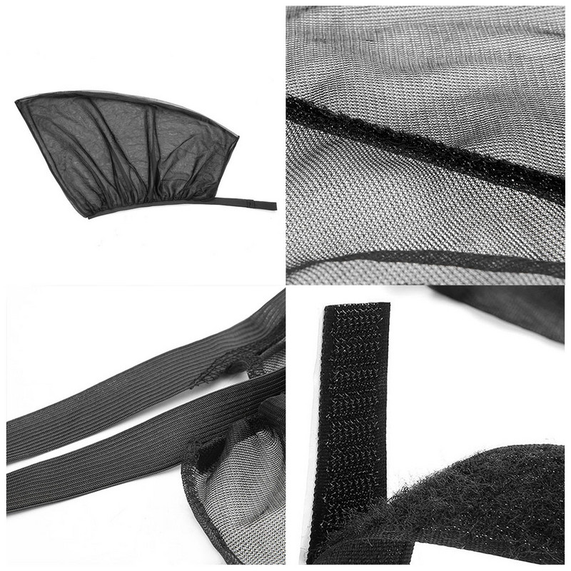 2 vnt. automobilio lango ekrano durelių dangčiai priekinio / galinio šoninio lango UV saulės dangčio gaubtas tinklelis nuo uodų, skirtas kūdikių vaikų stovyklavimui