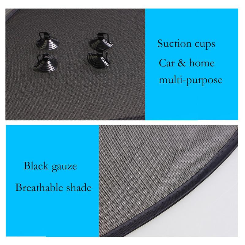 2 vnt Kūdikių automobilio langų gaubtai šoniniams langams Saulės akinimo apsauga Privatumo apsauga nuo UV spindulių apsaugos tinklinis automobilio automobilinis stogelis nuo saulės