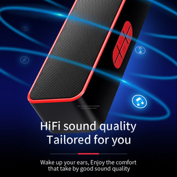 SC211 Φορητό ηχείο Bluetooth Ασύρματα ηχεία διπλής κόρνας Στερεοφωνικό μεγάφωνο με λειτουργία FM ήχο Hifi IPX5 Αδιάβροχο εξωτερικό χώρο