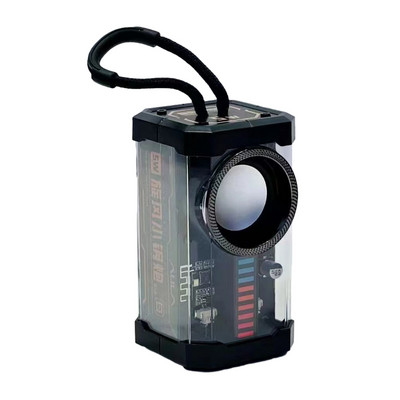 Läbipaistev Cyberpunk Mecha TWS juhtmeta Bluetooth-kõlar Heli Valgusrütm Subwoofer Sisseehitatud mürasummutusmikrofon