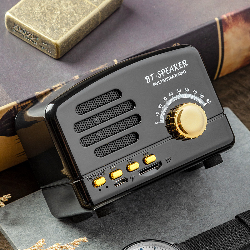 RRetro Bluetooth belaidis garsiakalbis Klasikinis mini muzikos grotuvas Garsas Stereo Nešiojami Dekoratyviniai Mini garsiakalbiai Kelioninė muzika