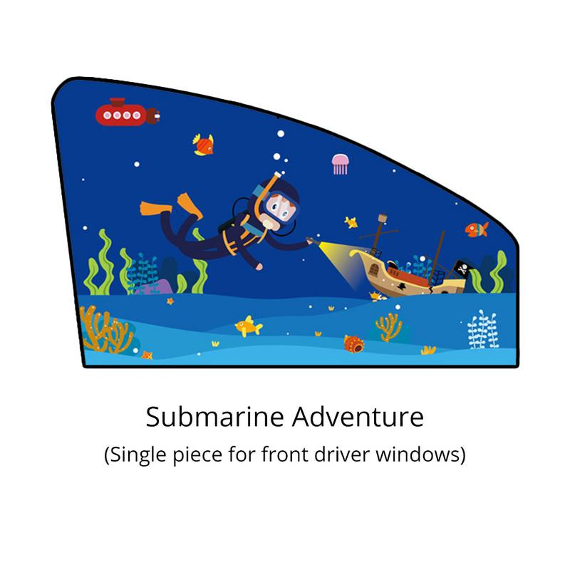 Protector de soare magnetic pentru mașină cu desene animate, fereastră laterală, umbrelă de soare, perdea de protecție UV automată, fereastră laterală, umbrelă de soare, accesorii pentru stil