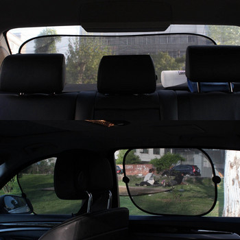 Πτυσσόμενη μαύρη αντηλιακή σκιά αυτοκινήτου Κουρτίνα αυτοκινήτου προστασίας από υπεριώδη ακτινοβολία για μωρό παράθυρο ηλίου αυτοκινήτου Πλαϊνό παράθυρο με δίχτυ αντηλιακή προστατευτική μεμβράνη