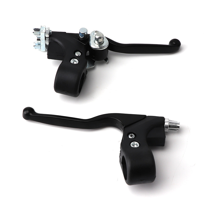 1 pora 7/8 colių dešinės dvigubos „Minimoto“ kairės rankenos stabdžių svirtys, skirtos 47 cm3 49 cm3 „Pocket Dirt Bike“ dujiniam paspirtukui Mini Moto ATV Quad
