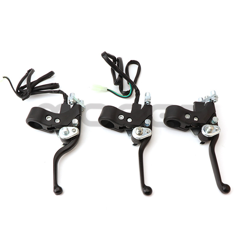 1 pora 7/8 colių dešinės dvigubos „Minimoto“ kairės rankenos stabdžių svirtys, skirtos 47 cm3 49 cm3 „Pocket Dirt Bike“ dujiniam paspirtukui Mini Moto ATV Quad