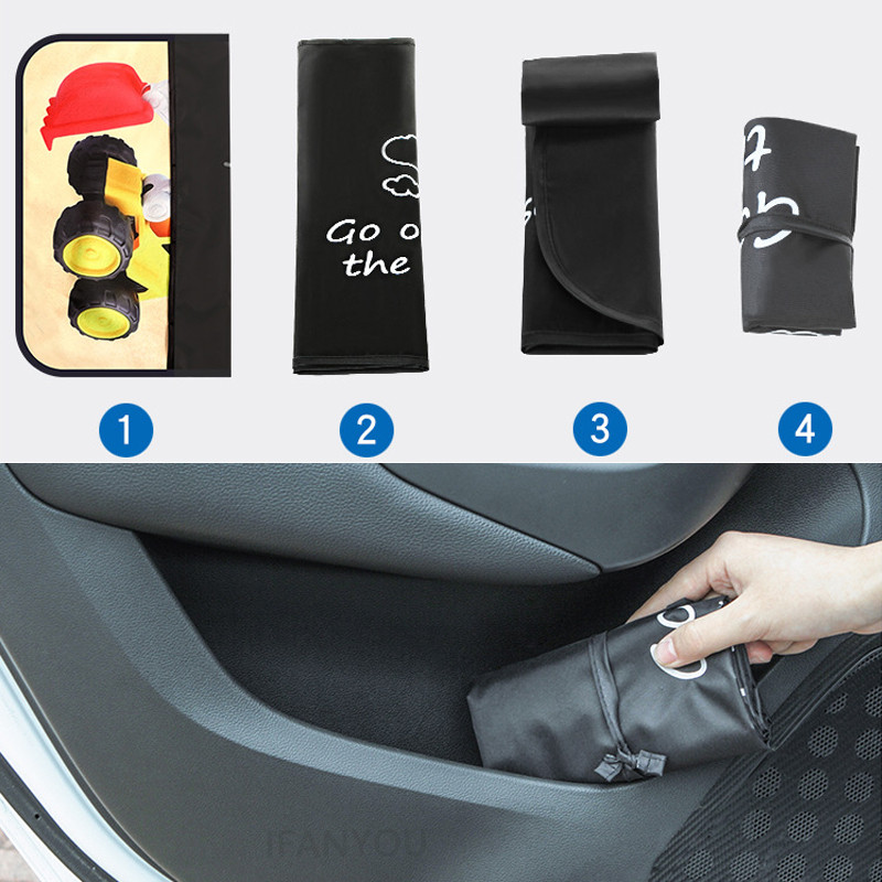 Magnetinė uždanga automobilio lango skėčio dangtelis Animacinis filmas Universali šoninė užuolaidėlė Saulės apsauga nuo UV spindulių, skirta mažiems kūdikiams