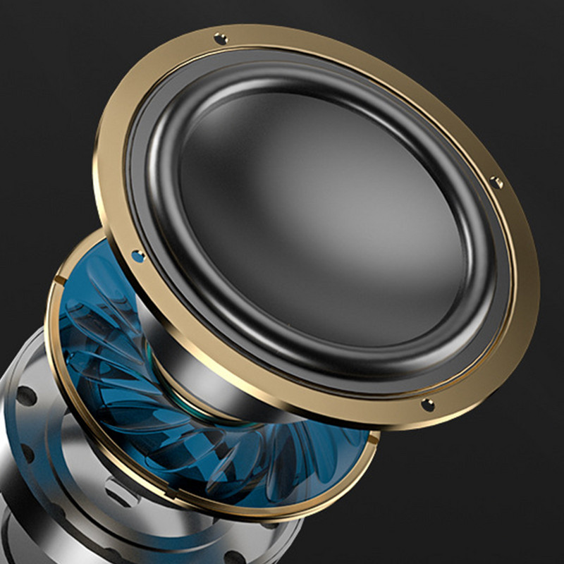 Su „Bluetooth“ suderinamas 5.0 nešiojamasis daugiafunkcis garsiakalbis su dvigubu žadintuvo belaidžiu garsiakalbiu skaitmeniniu buitiniu ekranu