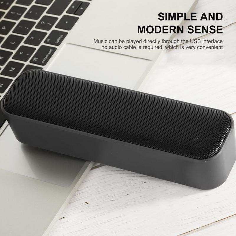 Mini bară de sunet alimentată prin USB Difuzor stereo cu fir Mini bară de sunet stereo 3D experiență de scenă imersivă pentru computer desktop