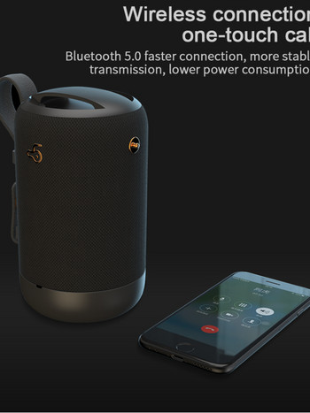Γνήσιο δέρμα Φορητό ασύρματο κιβώτιο ήχου Υπολογιστή υπογούφερ αυτοκινήτου για υπαίθρια δημιουργική αδιάβροχη κάρτα Ηχεία Bluetooth