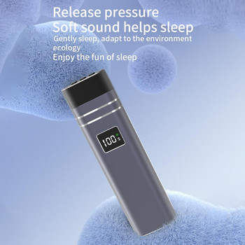 Φορητό ηχείο ύπνου με υποβοήθηση Bluetooth Αναπαραγωγή μουσικής Ασύρματα ακουστικά Επαναφορτιζόμενο χρονοδιακόπτη Ηχεία μαξιλαριού οστικής μεταφοράς