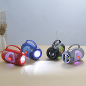 Difuzor cu lumină colorată în aer liber, fără fir, portabil, USB/TF/FM/AUX/apel vocal/difuzor BT, lanternă Bluetooth Casetă de sunet