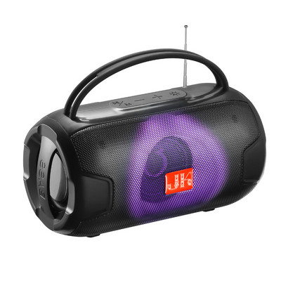 Difuzor cu lumină colorată în aer liber, fără fir, portabil, USB/TF/FM/AUX/apel vocal/difuzor BT, lanternă Bluetooth Casetă de sunet