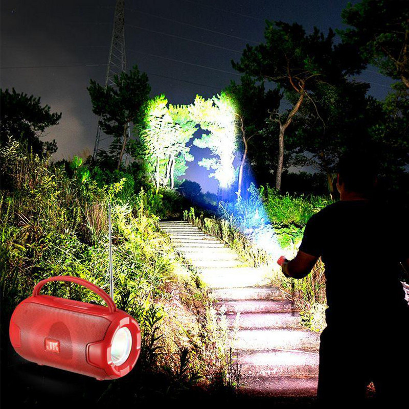 Difuzor cu lumină colorată în aer liber, fără fir, portabil, USB/TF/FM/AUX/apel vocal/difuzor BT, lanternă Bluetooth Casetă de sunet