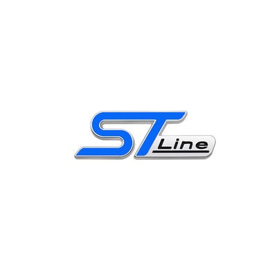 3D Metalna ST Line glava Prednja maska Značka amblema automobila Kromirana naljepnica za FORD ST Focus x 2 3 Kuga FIESTA MONDEO Auto Car Styling