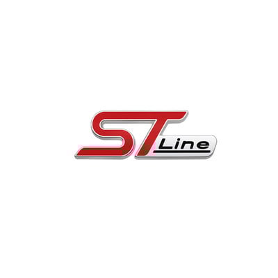3D Metalna ST Line glava Prednja maska Značka amblema automobila Kromirana naljepnica za FORD ST Focus x 2 3 Kuga FIESTA MONDEO Auto Car Styling