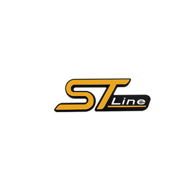 3D Metalna ST Line glava Prednja maska Značka amblema automobila Kromirana naljepnica za FORD ST Focus x 2 3 Kuga FIESTA MONDEO Auto Car Styling