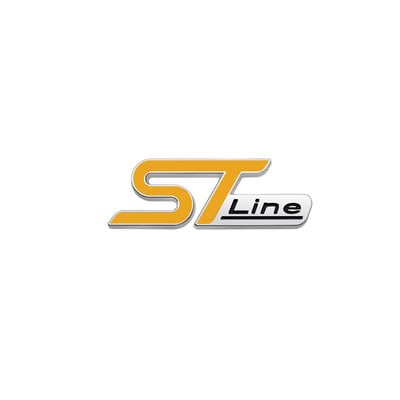 3D Metalna ST Line glava Prednja maska Značka amblema automobila Kromirana naljepnica za FORD ST Focus x 2 3 Kuga FIESTA MONDEO Auto Car Styling