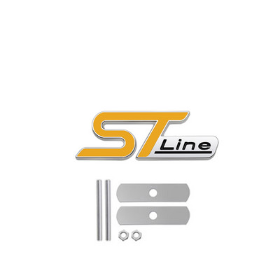 3D Metalna ST Line glava Prednja maska Značka amblema automobila Kromirana naljepnica za FORD ST Focus x 2 3 Kuga FIESTA MONDEO Auto Car Styling