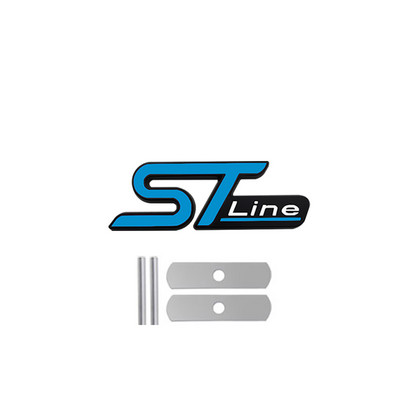 3D Metalna ST Line glava Prednja maska Značka amblema automobila Kromirana naljepnica za FORD ST Focus x 2 3 Kuga FIESTA MONDEO Auto Car Styling