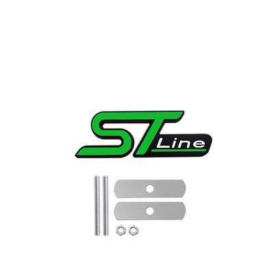 3D Metalna ST Line glava Prednja maska Značka amblema automobila Kromirana naljepnica za FORD ST Focus x 2 3 Kuga FIESTA MONDEO Auto Car Styling