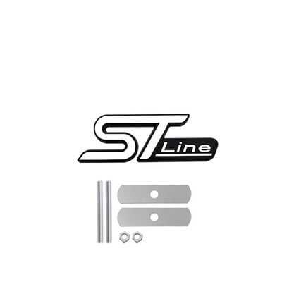 3D Metalna ST Line glava Prednja maska Značka amblema automobila Kromirana naljepnica za FORD ST Focus x 2 3 Kuga FIESTA MONDEO Auto Car Styling