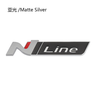 Стикер за кола N Line Nline Emblem Badge Decal за Hyundai I20 I30 Kona Tucson Sonata Elantra Veloster Fender Лого на предната решетка