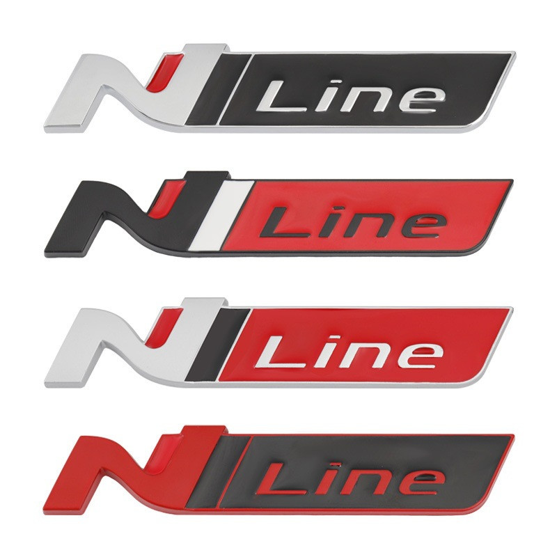 Autokleebis N Line Nline Embleemi märgi kleebis Hyundai I20 I30 Kona Tucson Sonata Elantra Velosteri poritiiba esivõre logole